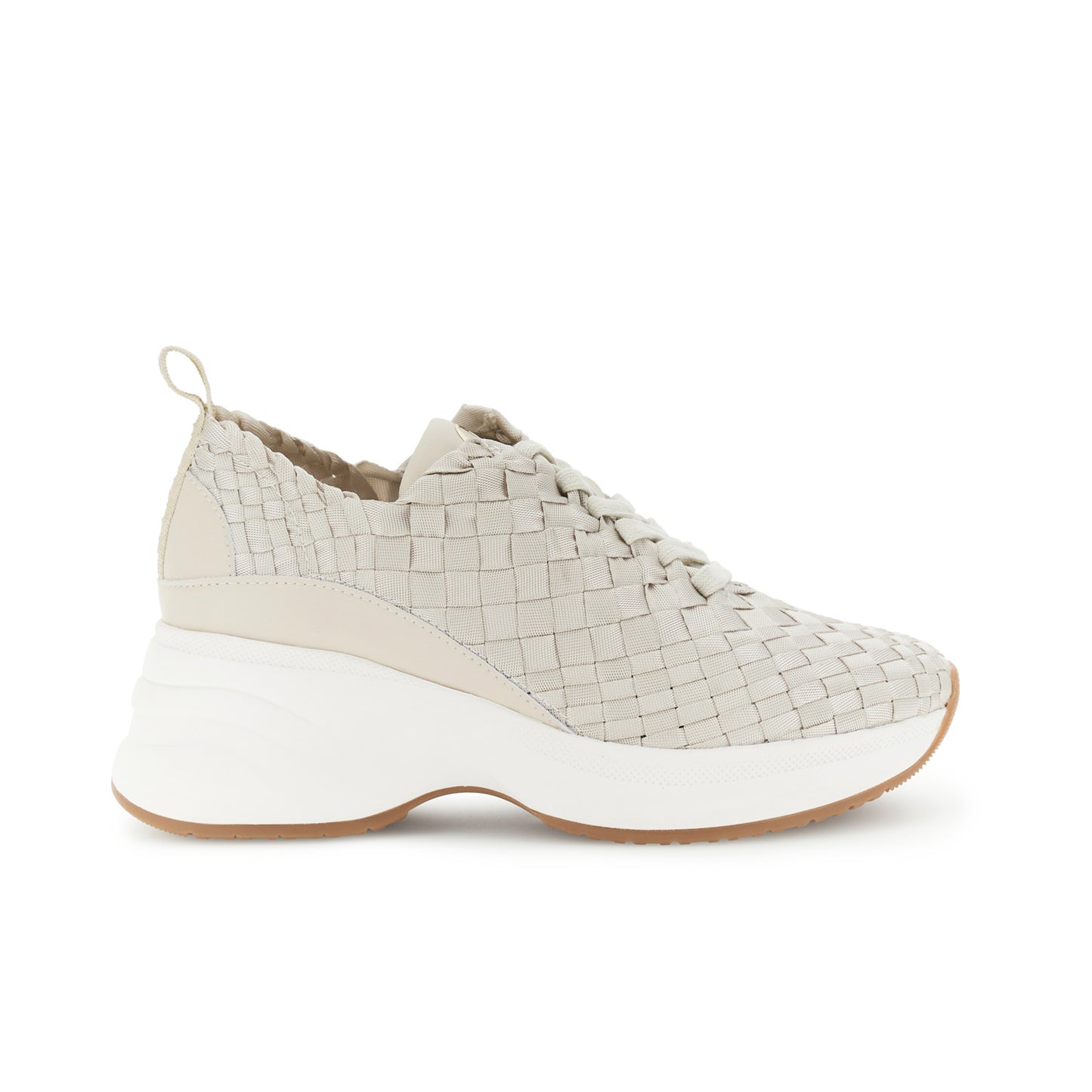 Running in gros grain intrecciato beige
