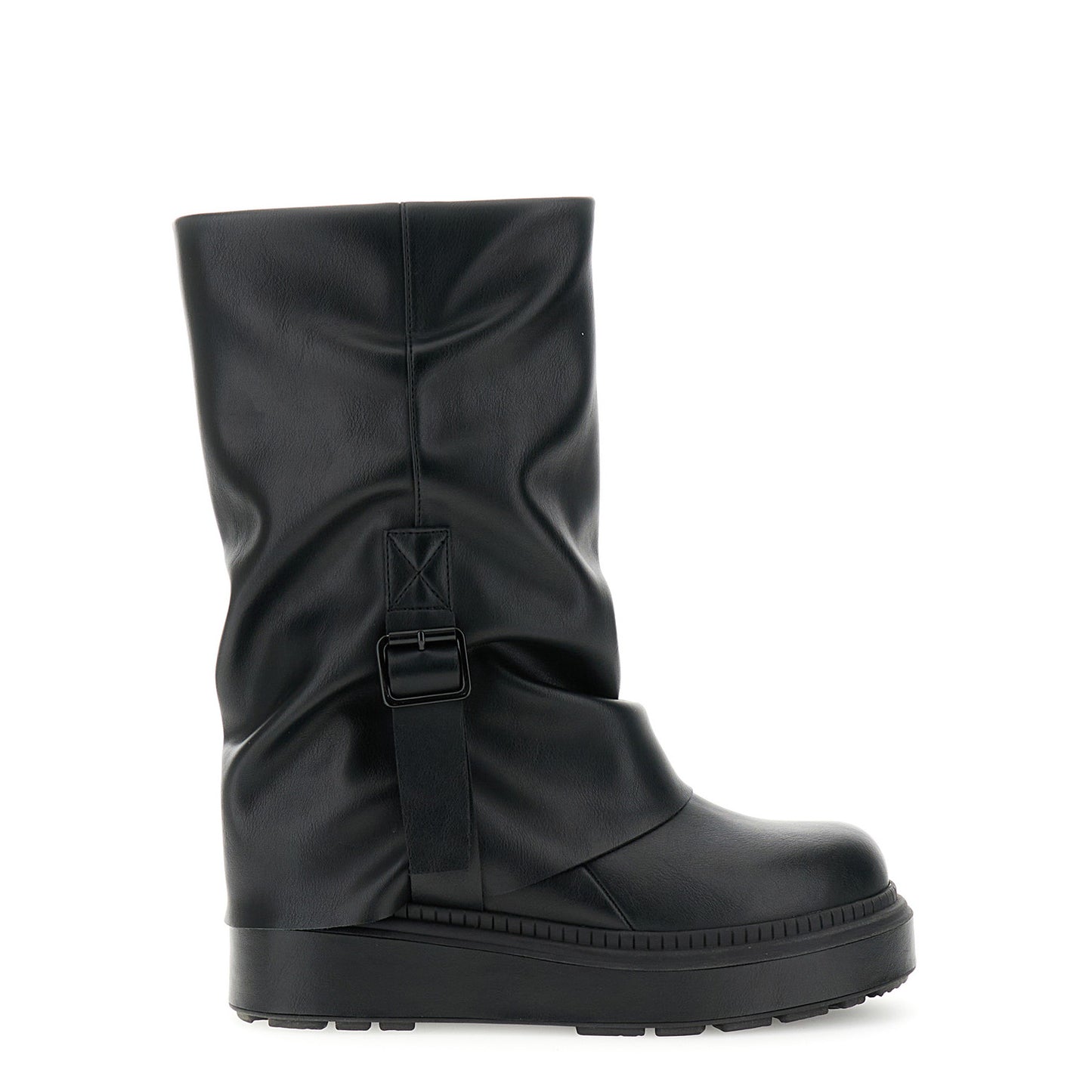 Stivaletti con gambale nero
