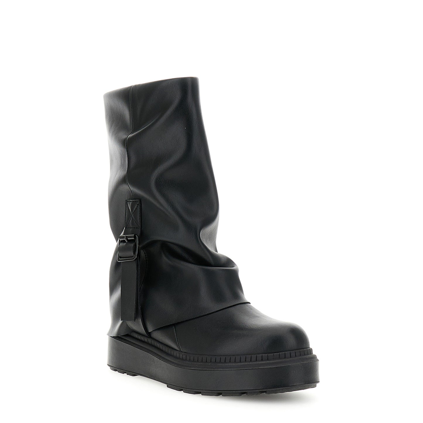 Stivaletti con gambale nero