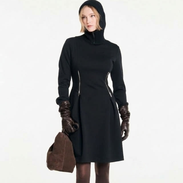 Abito con zip laterali