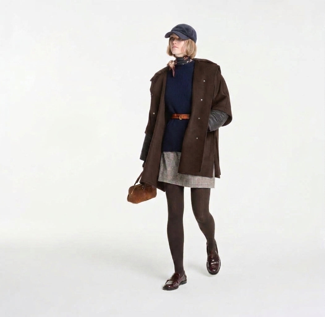 Giacca con cappuccio marrone