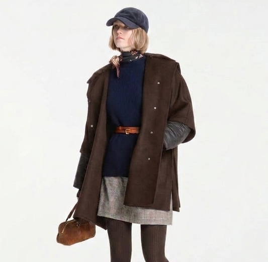 Giacca con cappuccio marrone