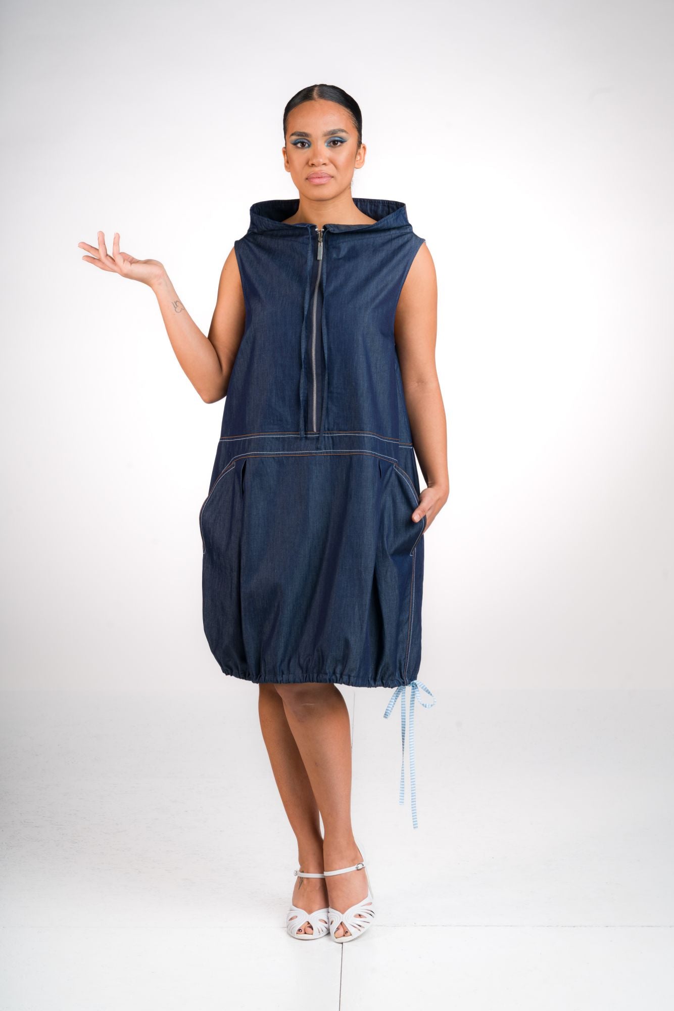 ABITO COTONE DENIM SCURO