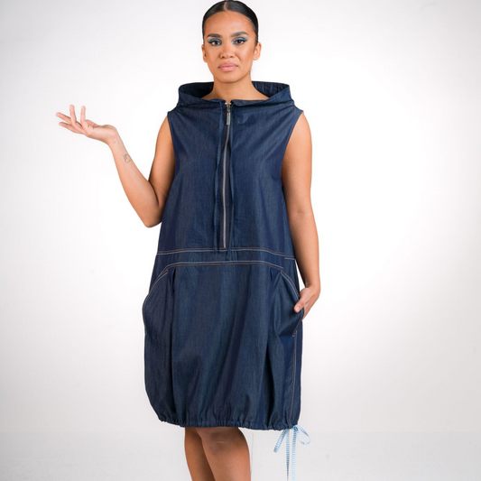 ABITO COTONE DENIM SCURO