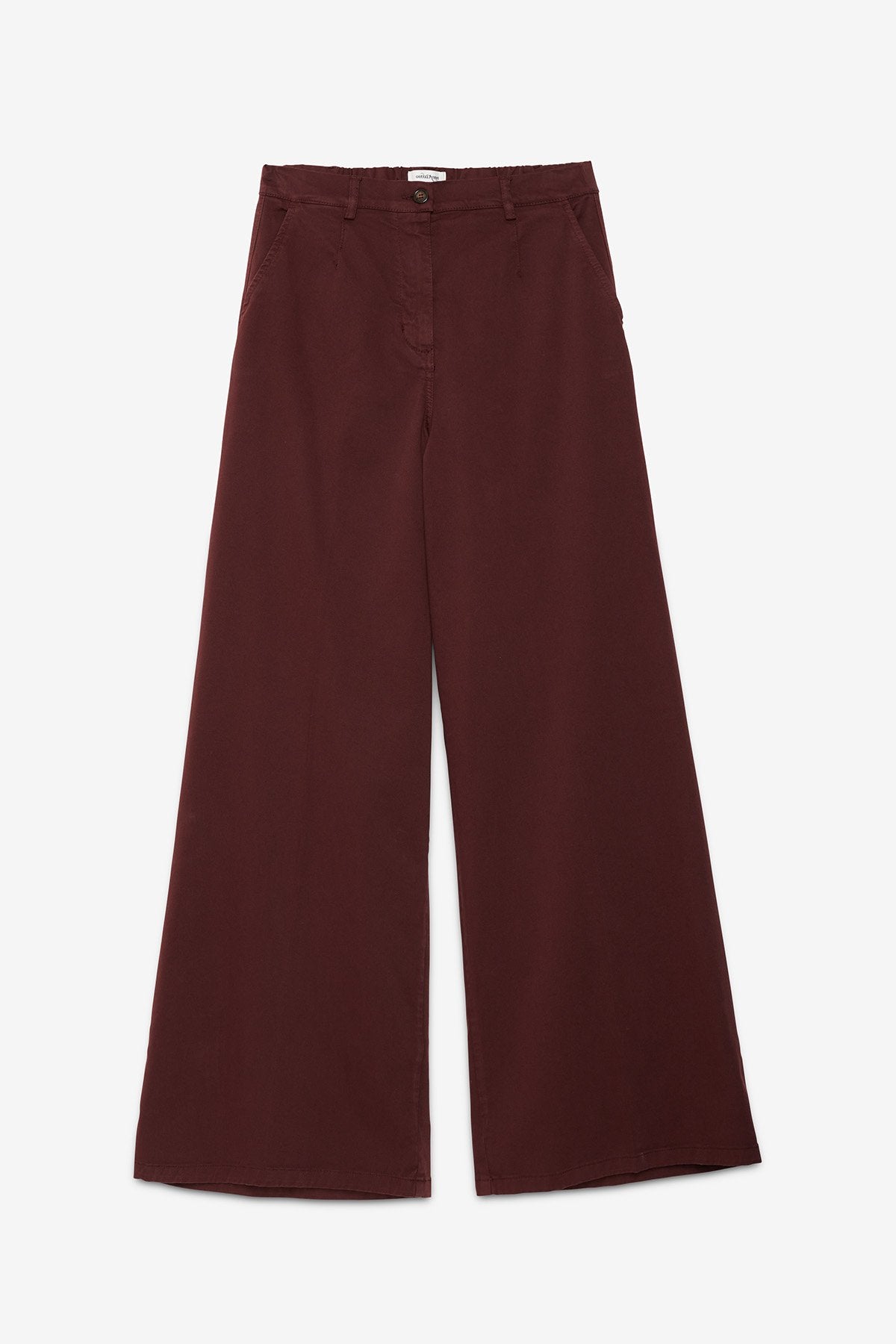 Pantalone palazzo in gabardina