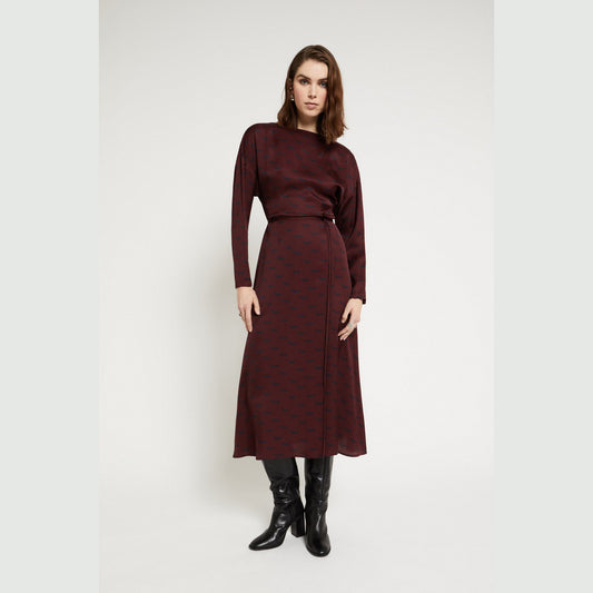 Abito lungo in viscosa