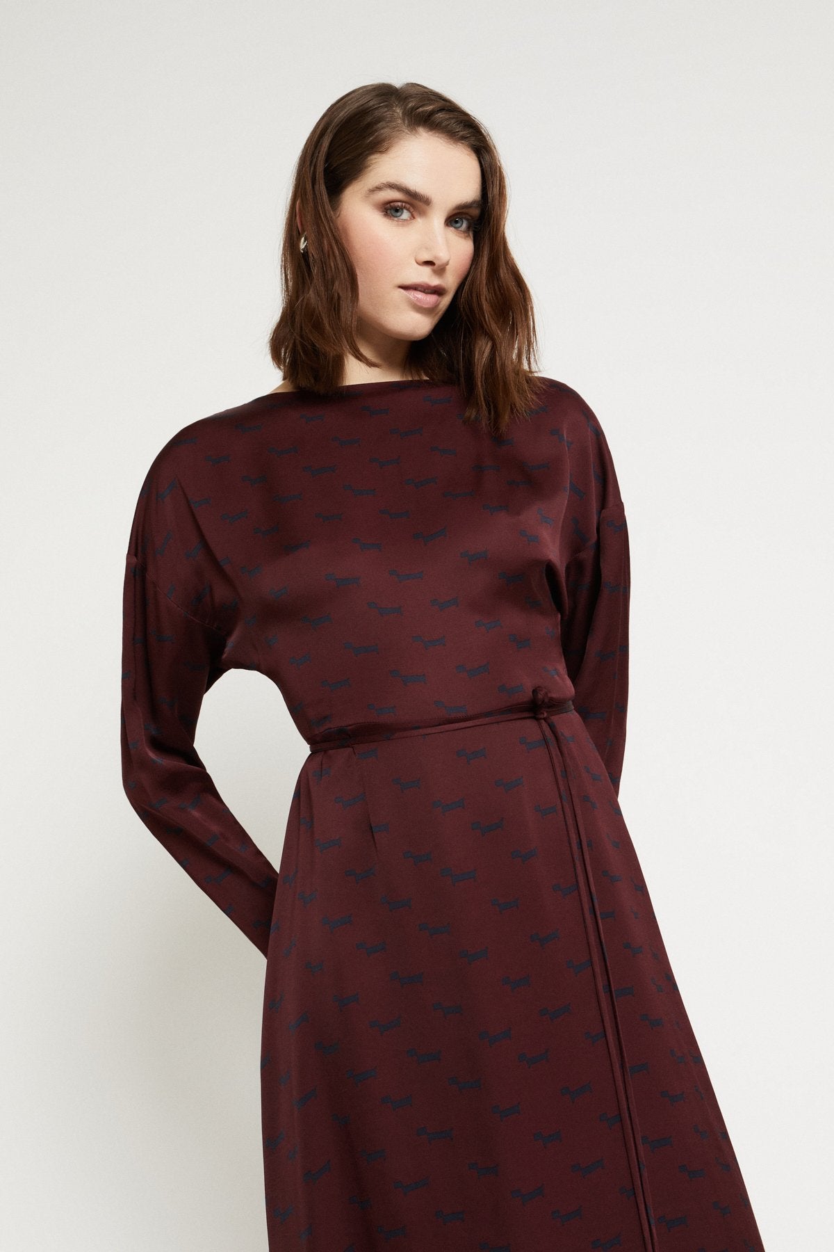 Abito lungo in viscosa