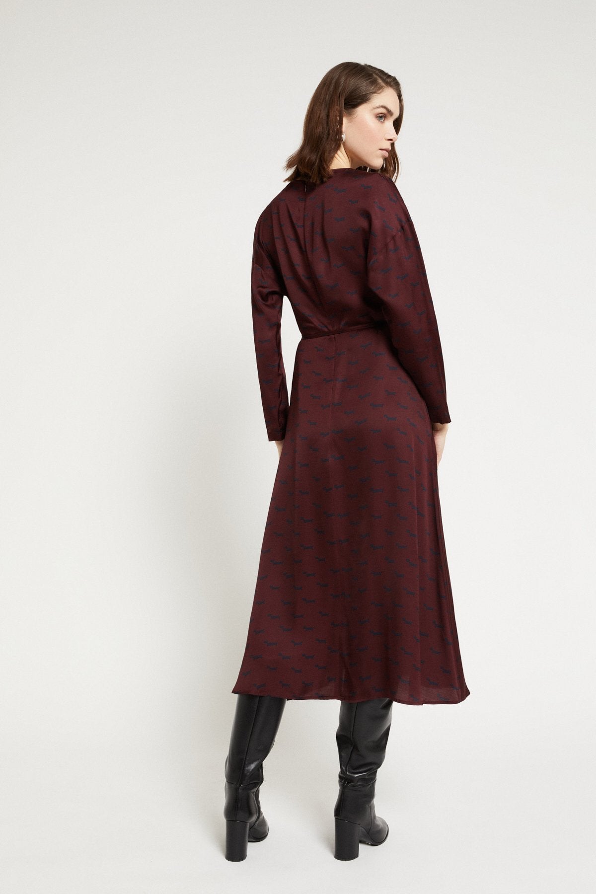 Abito lungo in viscosa