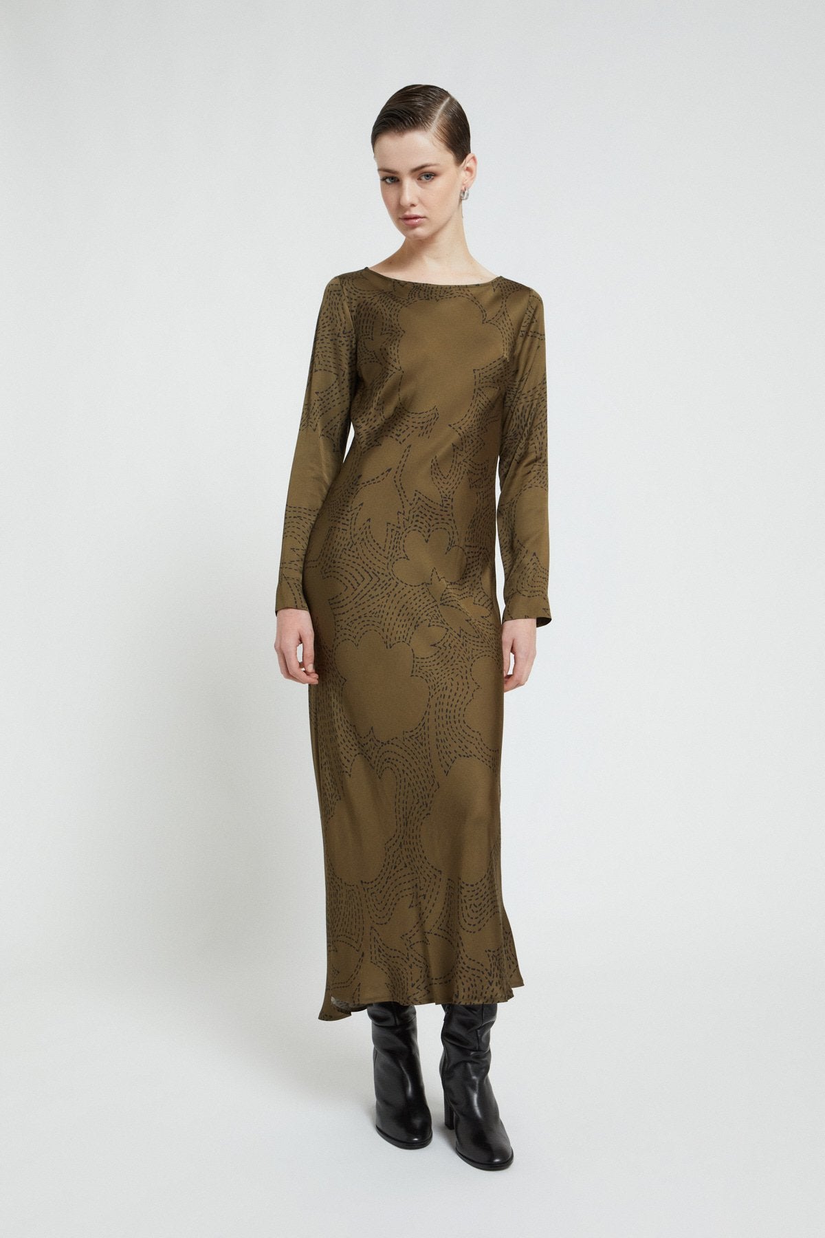 Abito lungo in viscosa