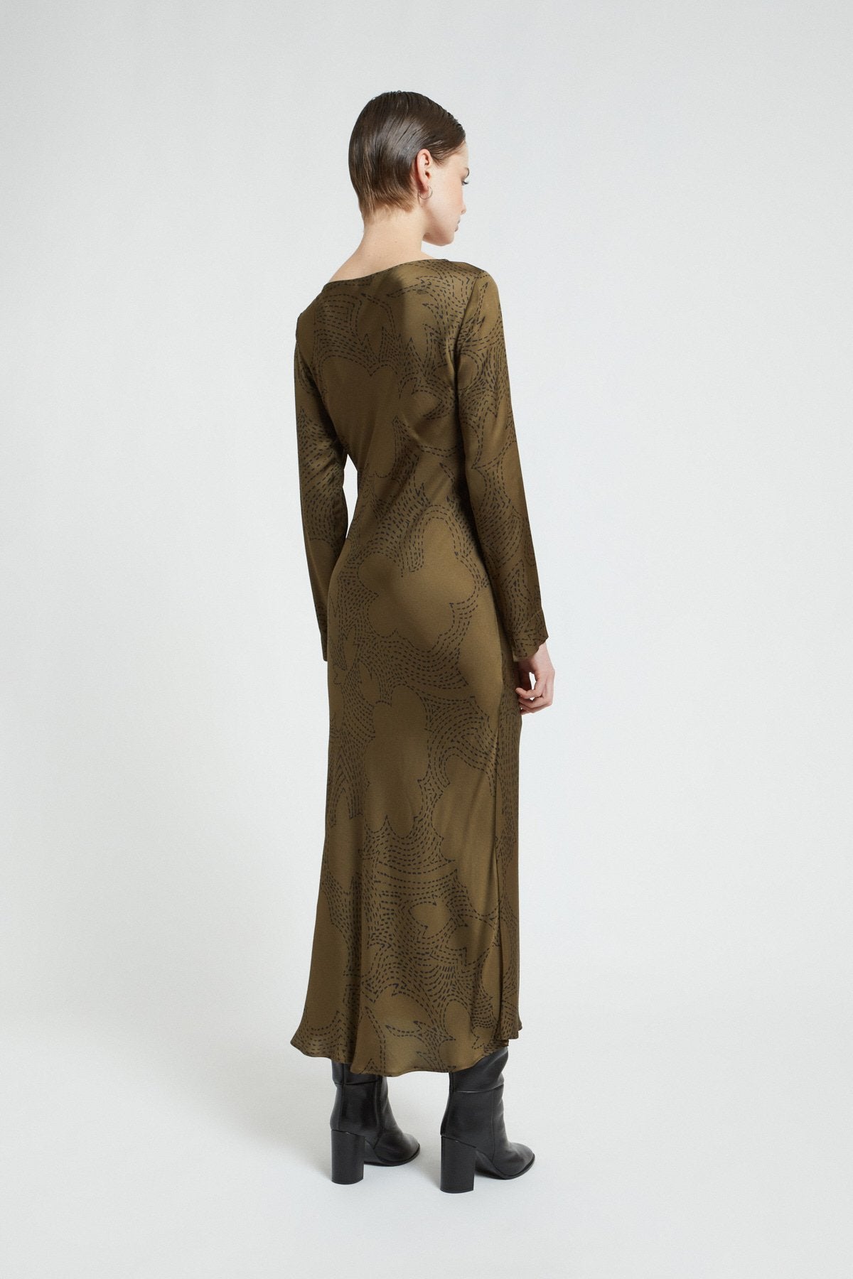 Abito lungo in viscosa