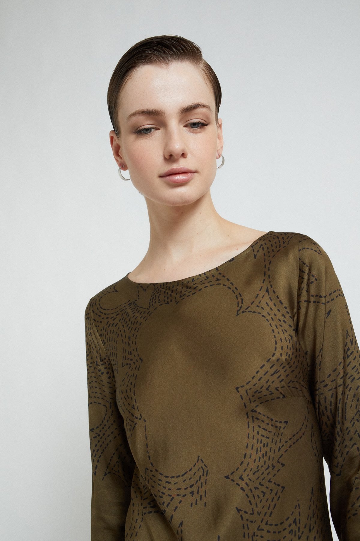 Abito lungo in viscosa