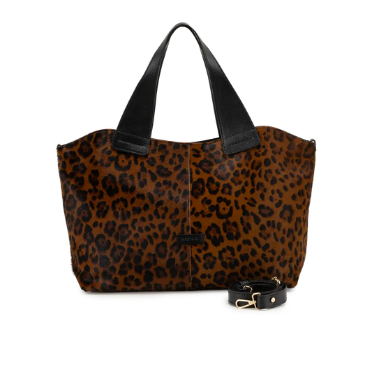 Borsa shopping con tracolla aggiuntiva regolabile - nero