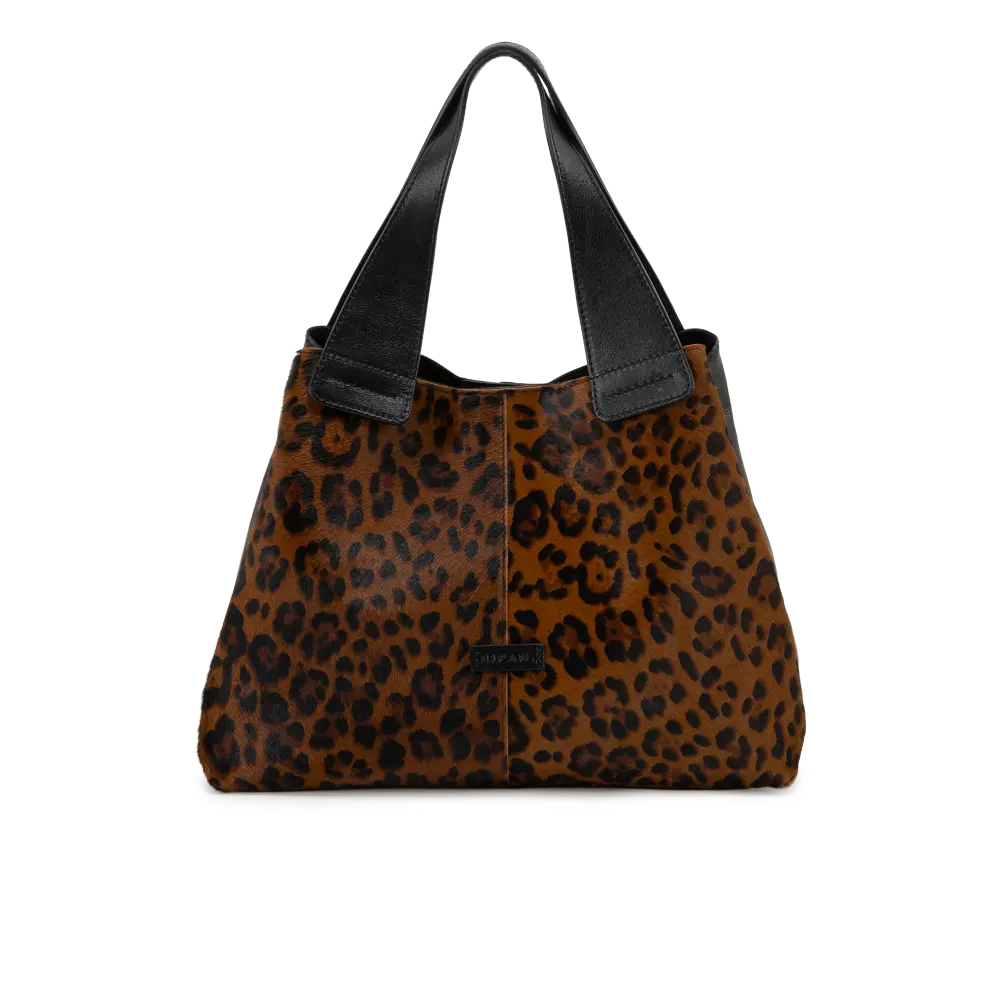 Borsa shopping con tracolla aggiuntiva regolabile - nero