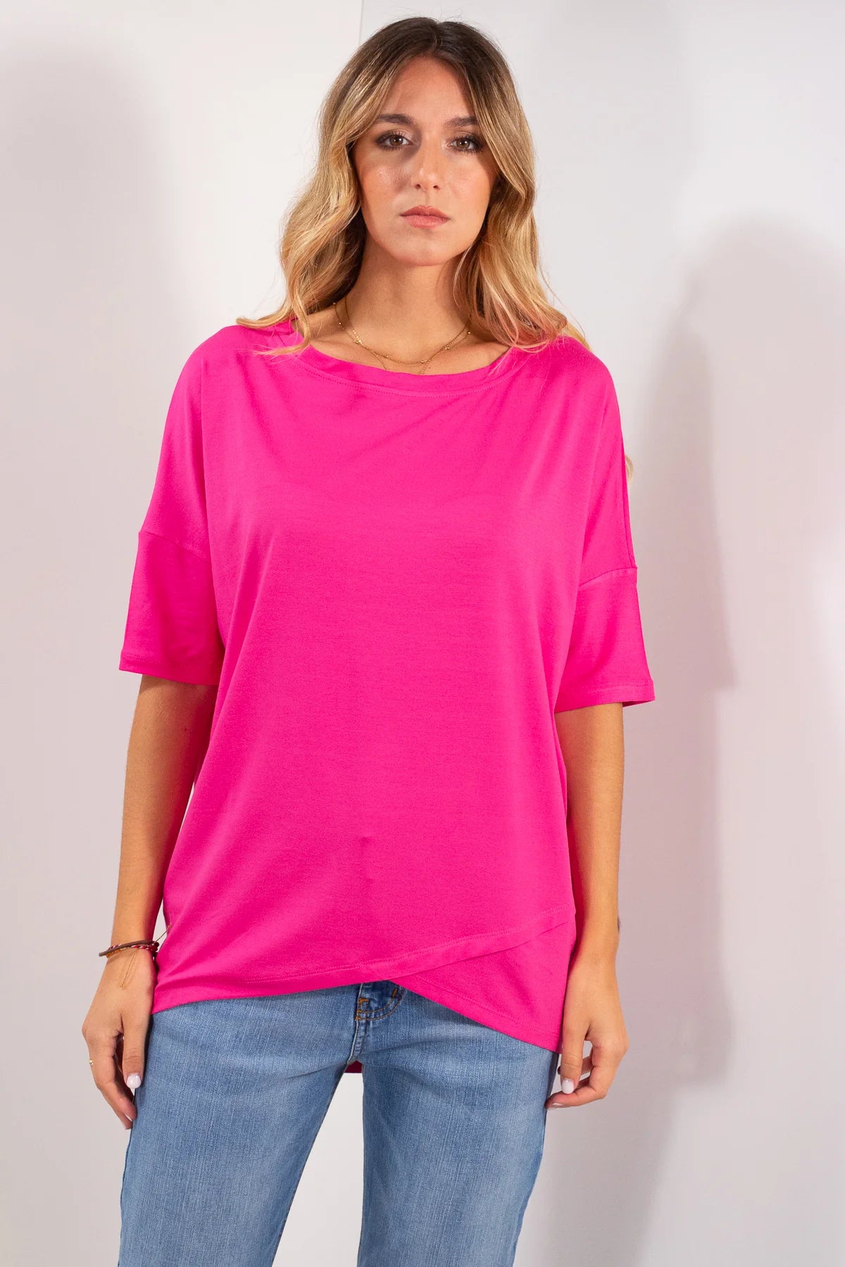 Maglia kimono incrociato
