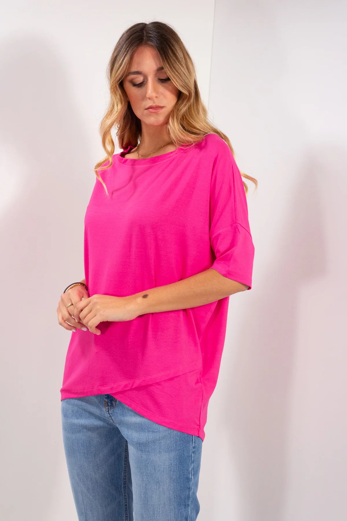 Maglia kimono incrociato