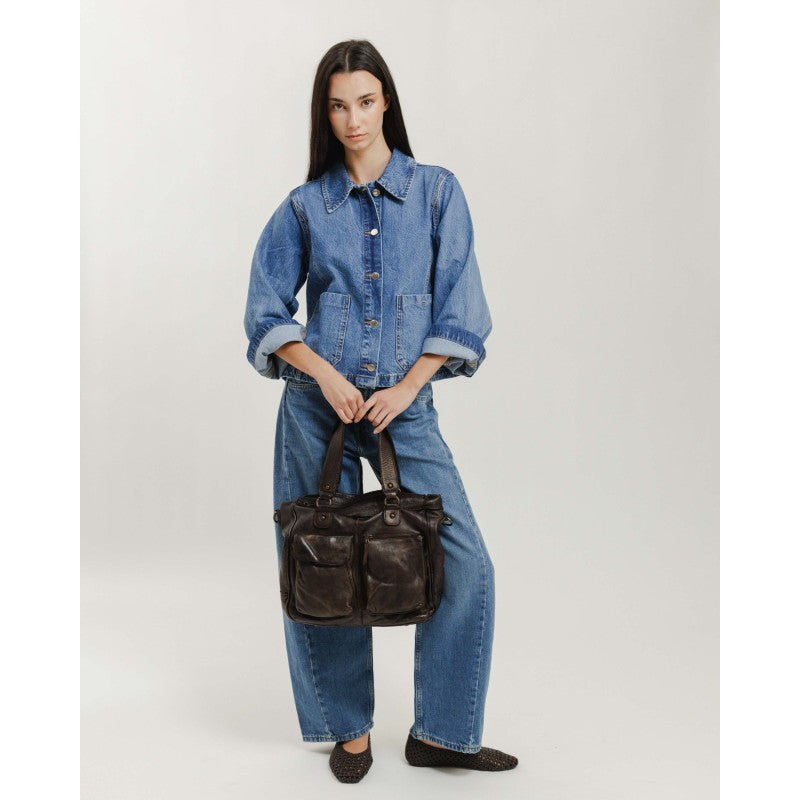 Borsa shopping in pelle