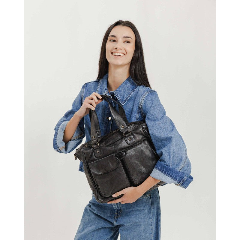 Borsa shopping in pelle