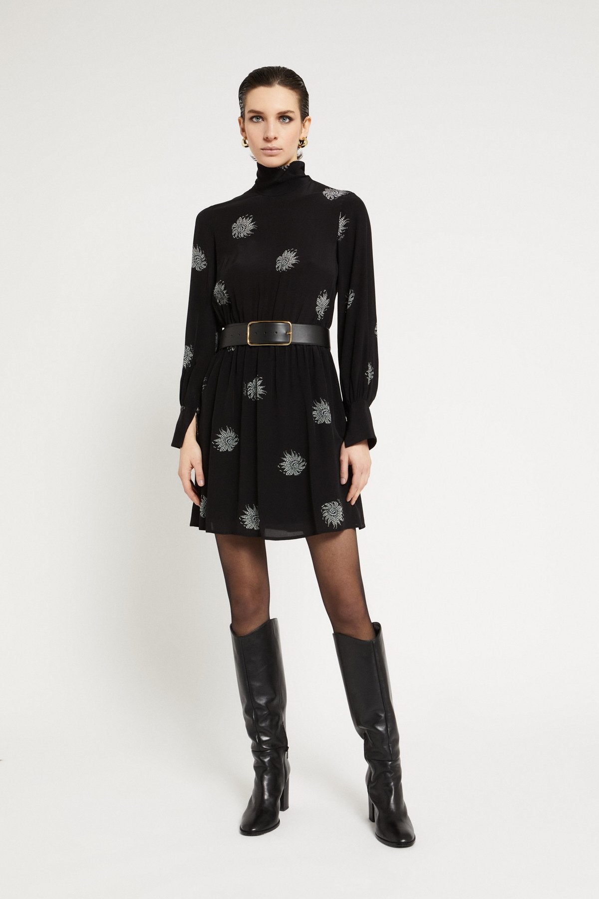 Abito corto in viscosa