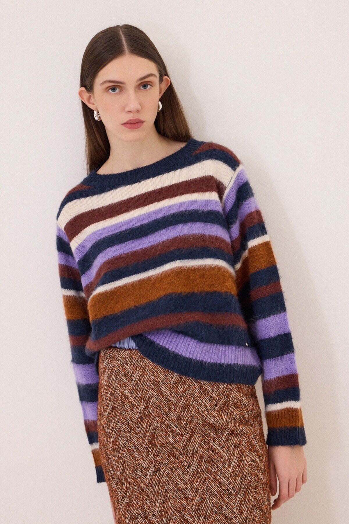 Maglione a righe