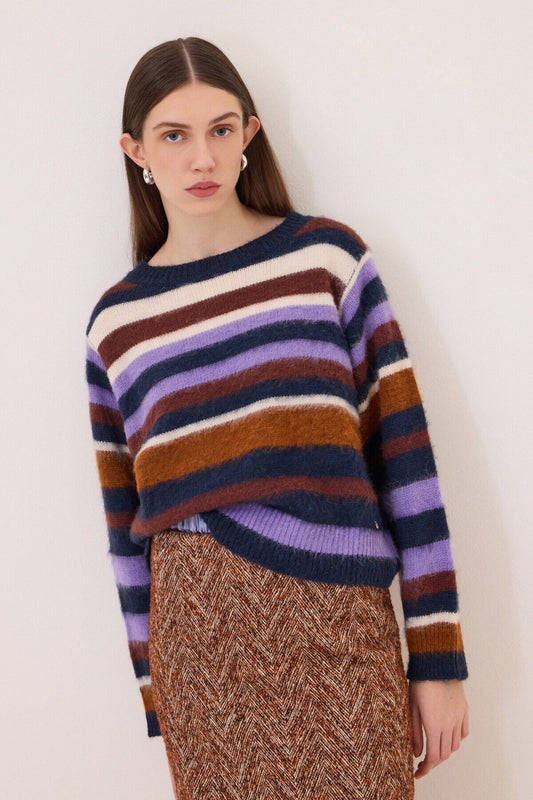 Maglione a righe