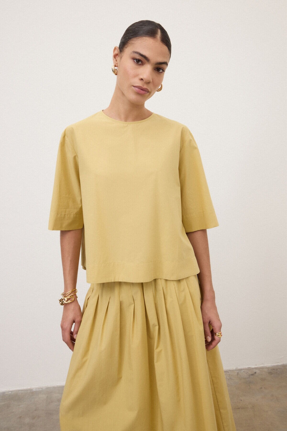 Blusa in popeline