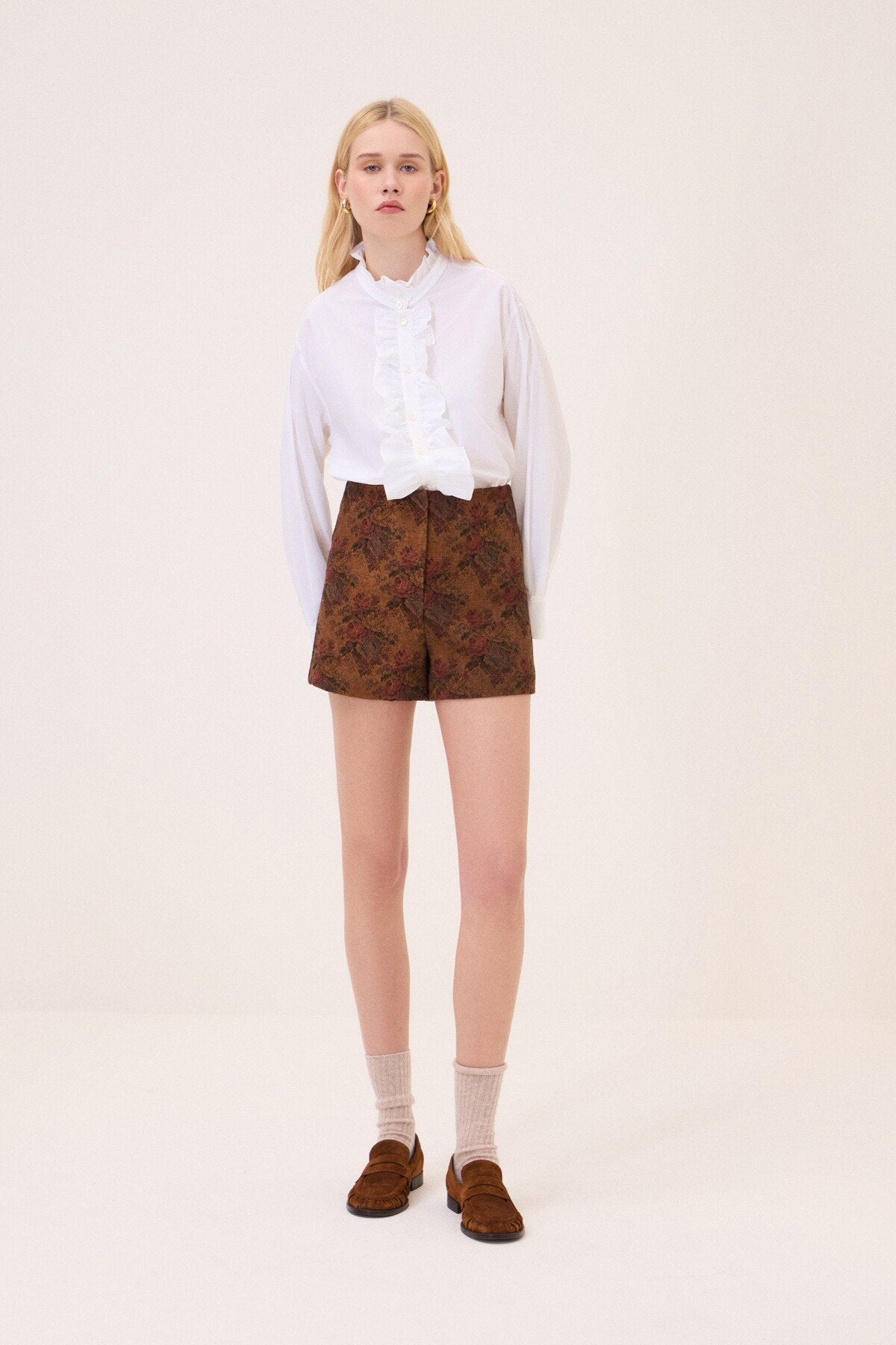 Camicia con volant