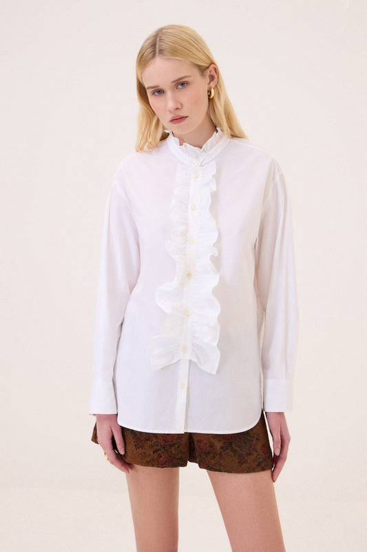 Camicia con volant