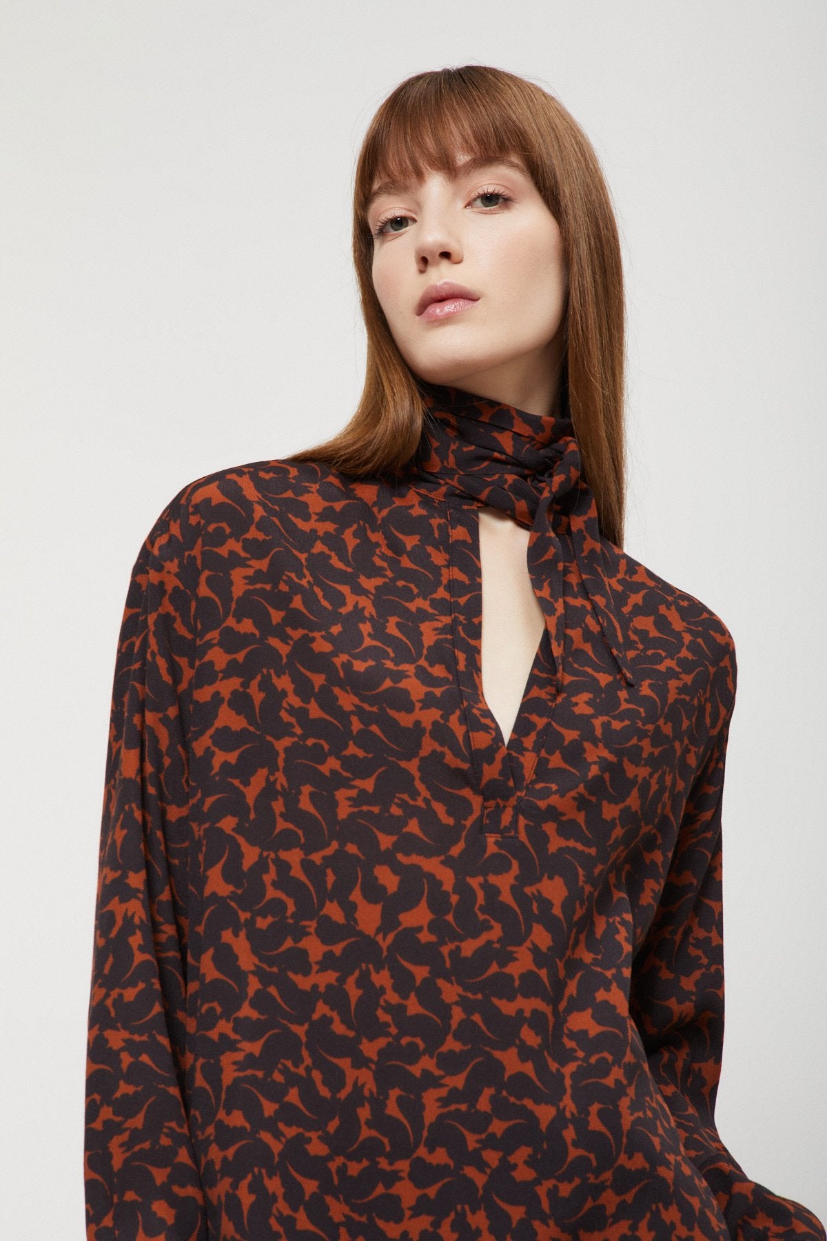 Chemiser corto in viscosa