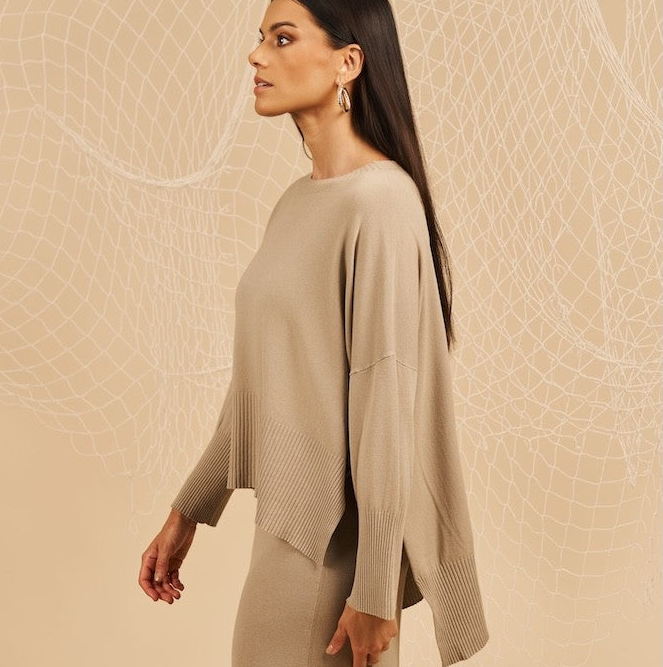 Maglia over manica lunga - corda