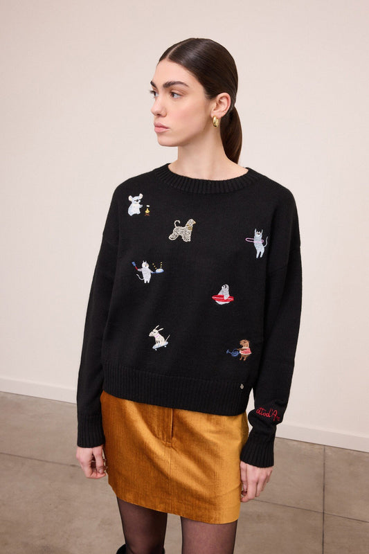 Maglia con ricami