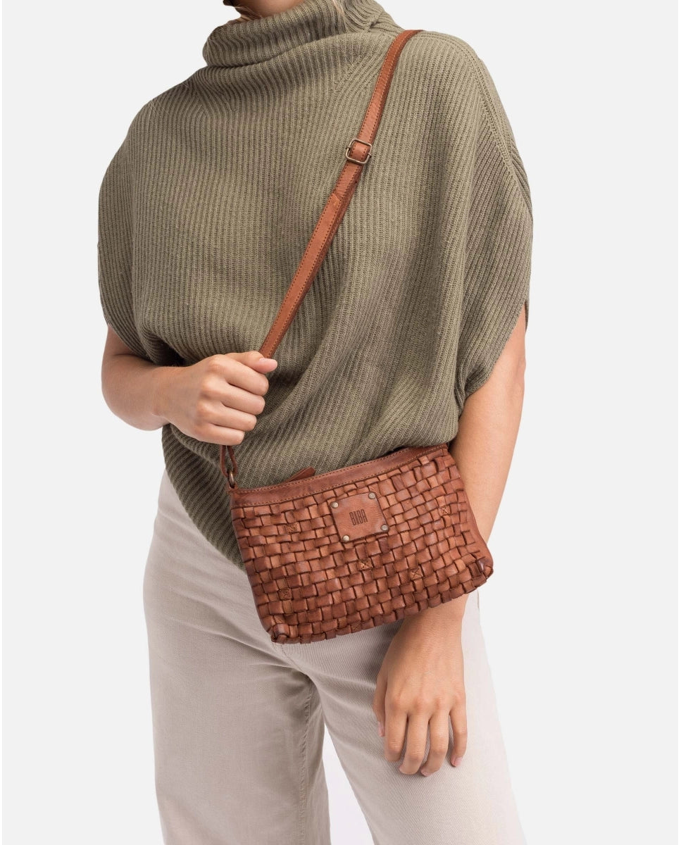 Mini borsa a tracolla in pelle