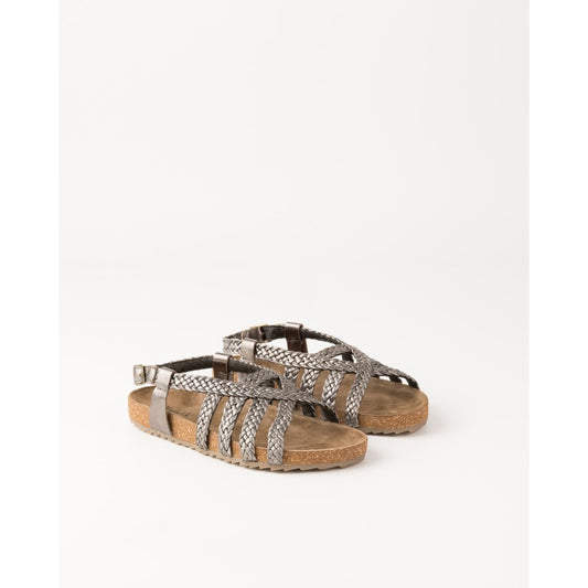 SANDALI INTRECCIATI - bronzo