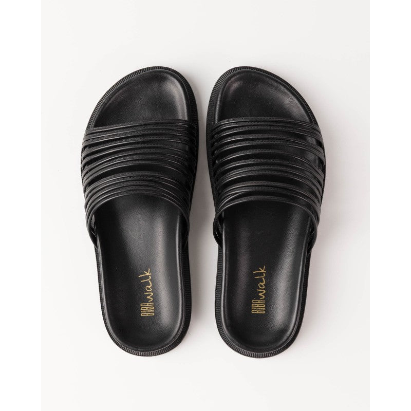 SANDALI CON LACCI - nero