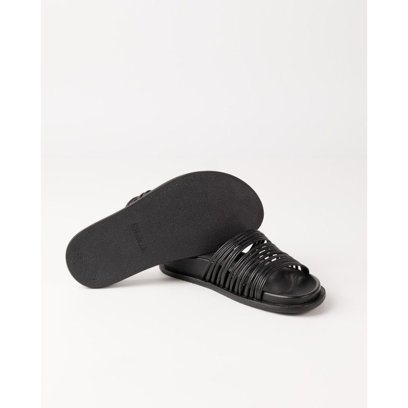 SANDALI CON LACCI - nero