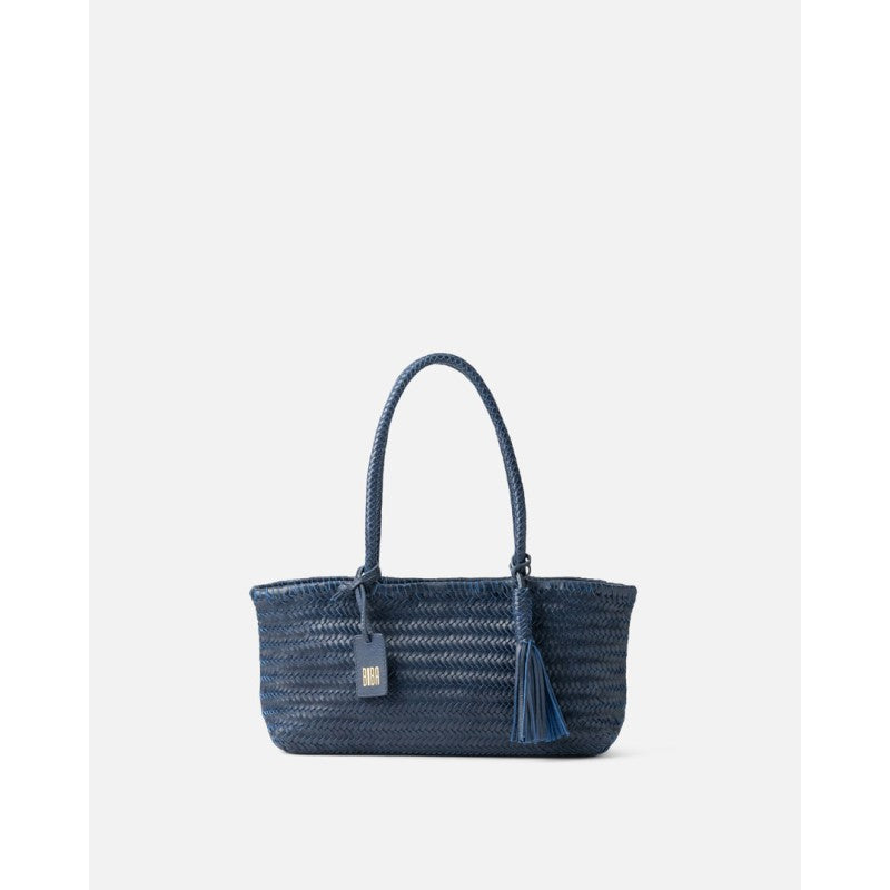 Borsa a baguette in pelle