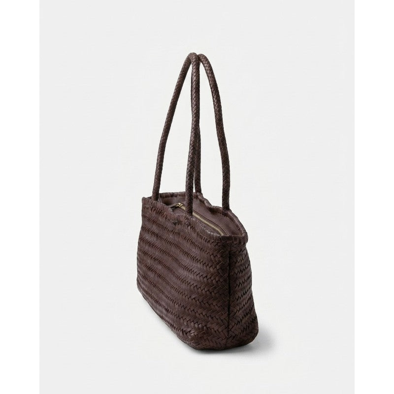 Borsa a baguette in pelle